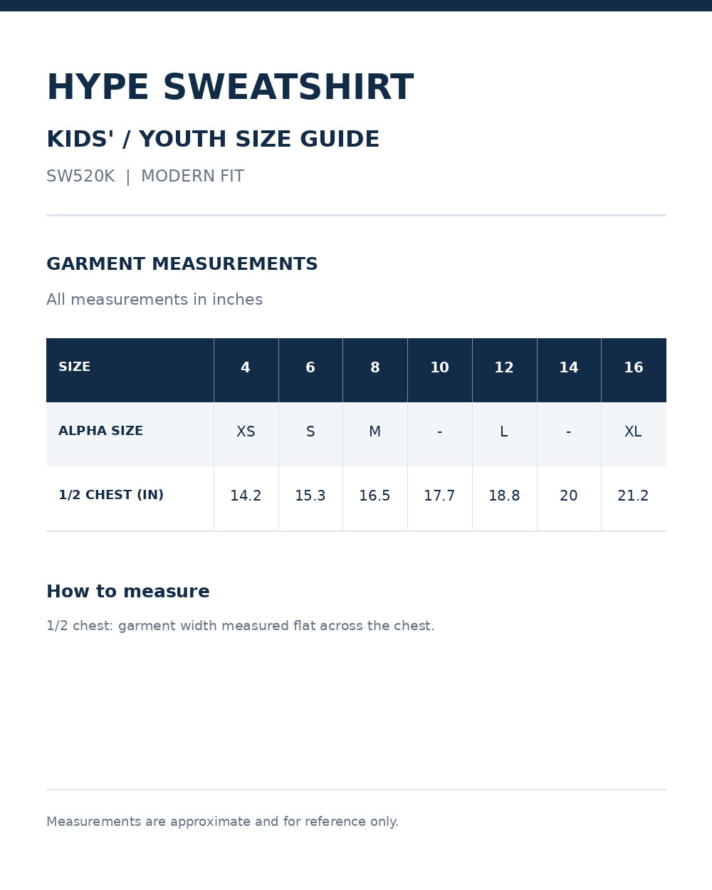 Kids' Hype Full Zip Sweatshirt
