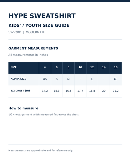Kids' Hype Full Zip Sweatshirt