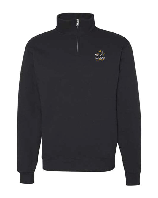 Cadet Collar Quarter-Zip Sweatshirt